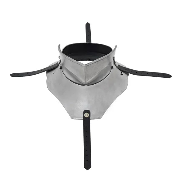Gorget with Bevor and Leather Attachment Straps