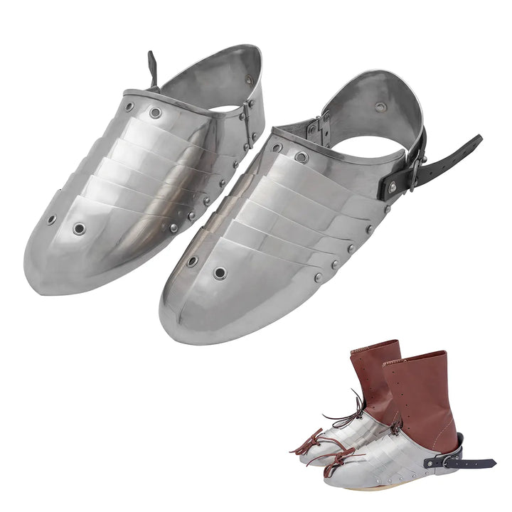 Stainless Steel Medieval Sabatons Heat Treated