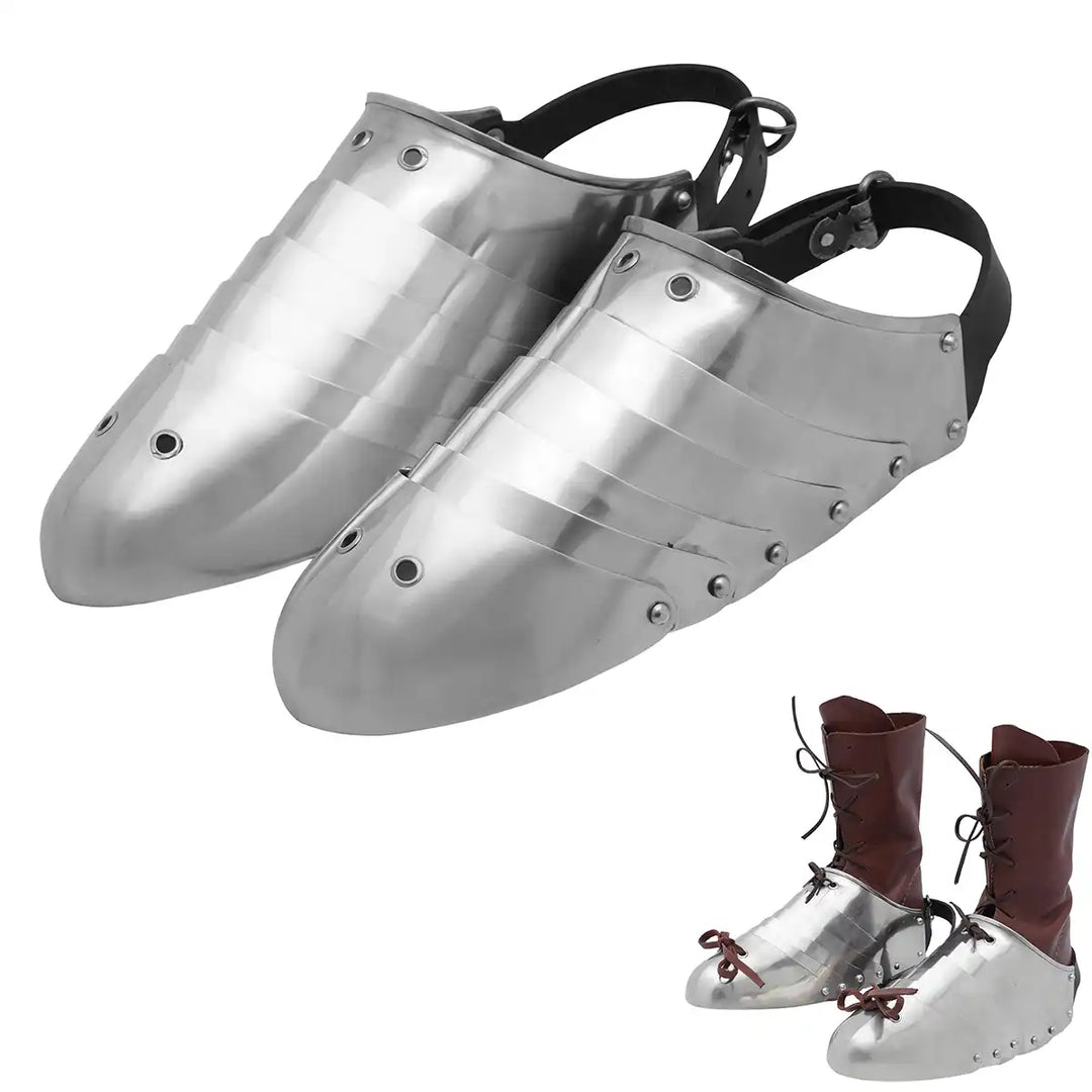 Stainless Steel Medieval Sabatons Heat Treated