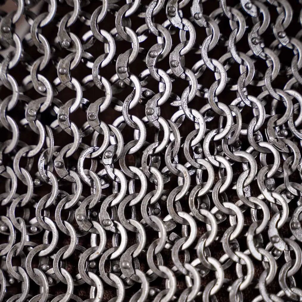 Chainmail Coif Square Faced - Riveted Flat Ring / Flat Solid Ring - 9 mm 17 Gauge
