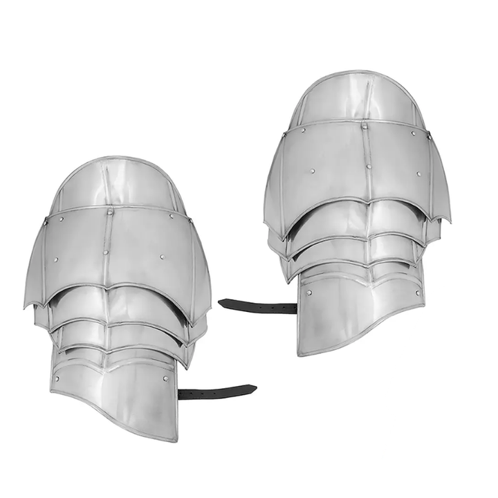 Medieval Fantasy Pauldron With Guard Break and Center-line Fluting