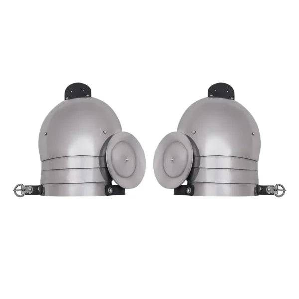 Histrocial Replica 14th Century Medieval Pauldrons with Roundels