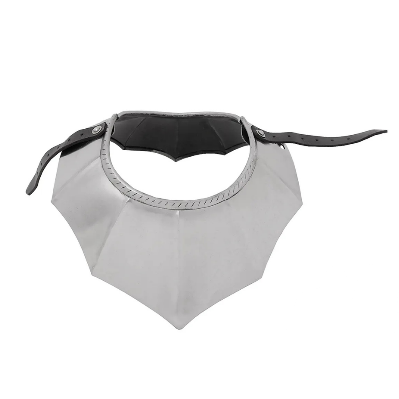Gothic Two Piece Gorget with Rolled Collar