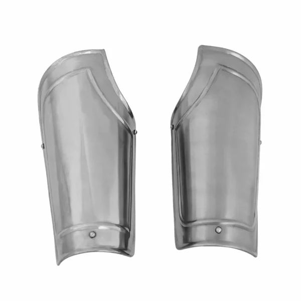 Medieval Inspired Fantasy Bracers with Curved Edge Design