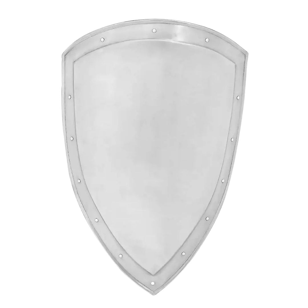 Steel Header Shield with Riveted Rim - Polished
