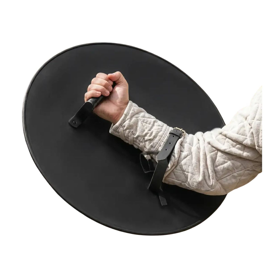 Steel Round Shield 22 in - Black